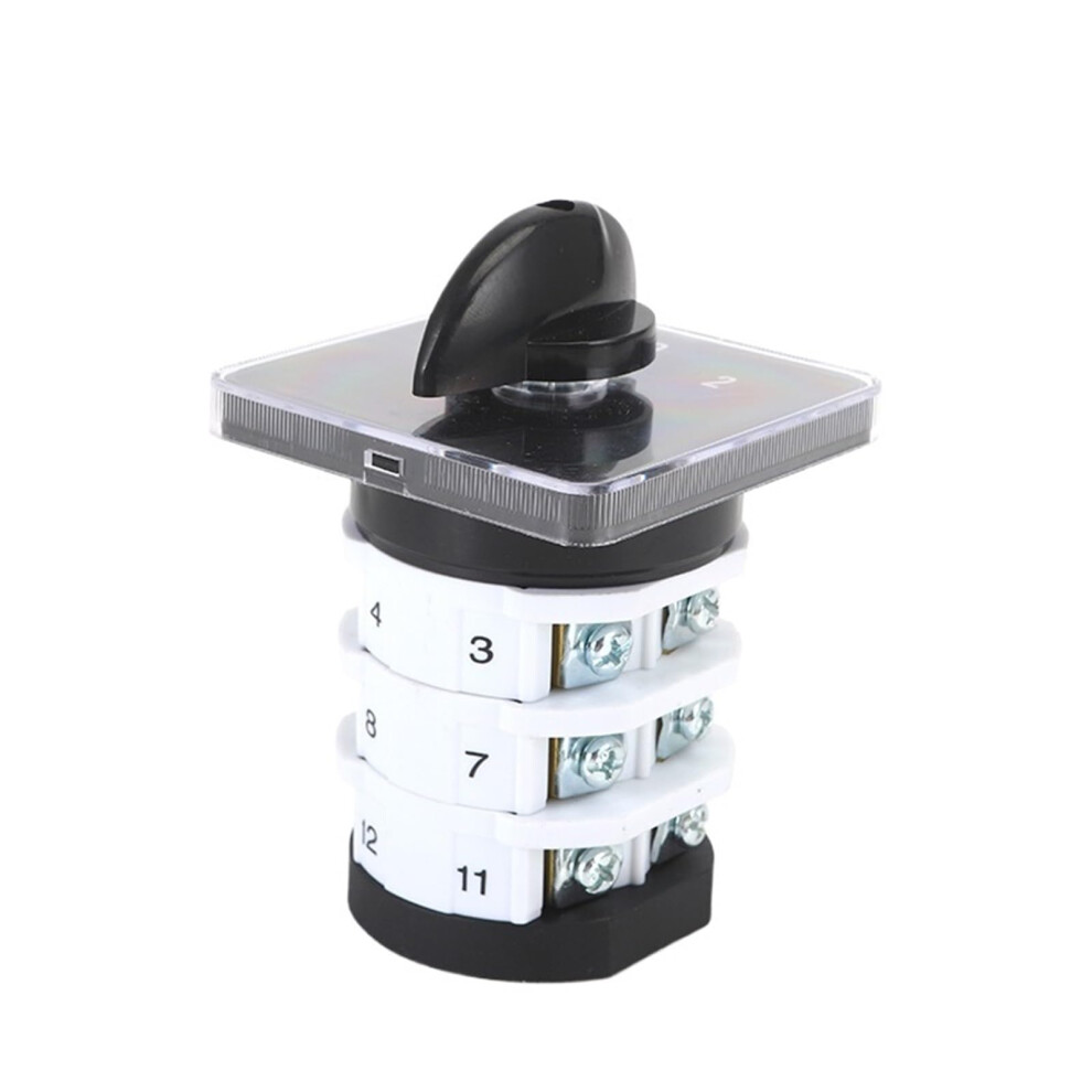 32A 3 Phase Rotary Cam Changeover Switch For Threephase Power Control, Durable 3 Position Selector 9455672278980