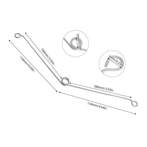 40PCS Stainless Steel Recessed Lighting Spring Clips 23.6cm 1