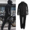 Motorcycle Rain Suit with Breathable Fabric and 1
