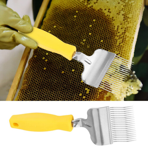 Stainless Steel Honey Uncapping Fork for Beekeeping Tools, Fast Uncapping Efficiency and Easy‑Clean Design 2