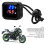 Universal 12V 3-in-1 Temp Volt Meter with USB Waterproof for Motorcycles 12