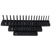 Socket Holder Organizer For Tool Storage System Meant To Maximize Space And Efficiency Featuring Clear Size Indicators And Robust ABS Build Eliminate