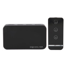 Διακόπτης HDMI3Port με τηλεχειριστήριο IR, 4K@144Hz & 8K@60Hz Υποστήριξη HDR HDCP2.3 Συμβατό με PS5Xbox