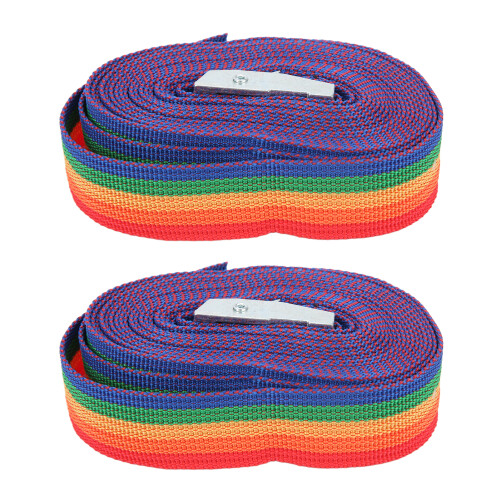 Spanngurt Zurrgurt 2 Stück 3m Zink-Eisen 25mm bunt