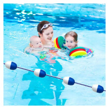 Pool Safety Rope with Adjustable 90ft Blue and White Lane Divider for Public Swimming Pools