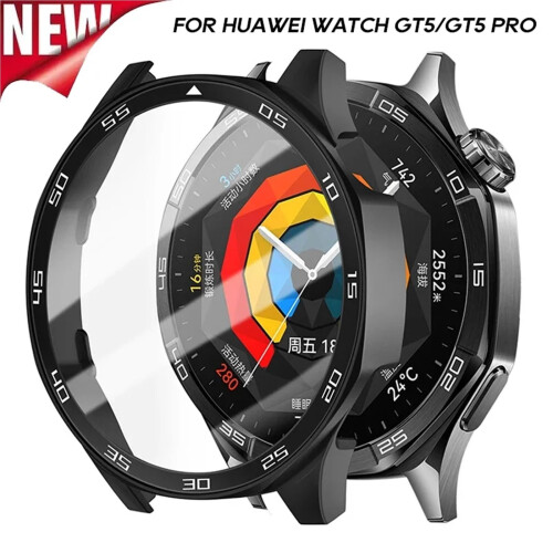 Case Midnight Blue Full Coverage Shockproof Screen Protector Cover for Huawei Watch GT5 46mm 1