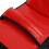 Trainingspad Kampfsport gebogen rot 54cm 1