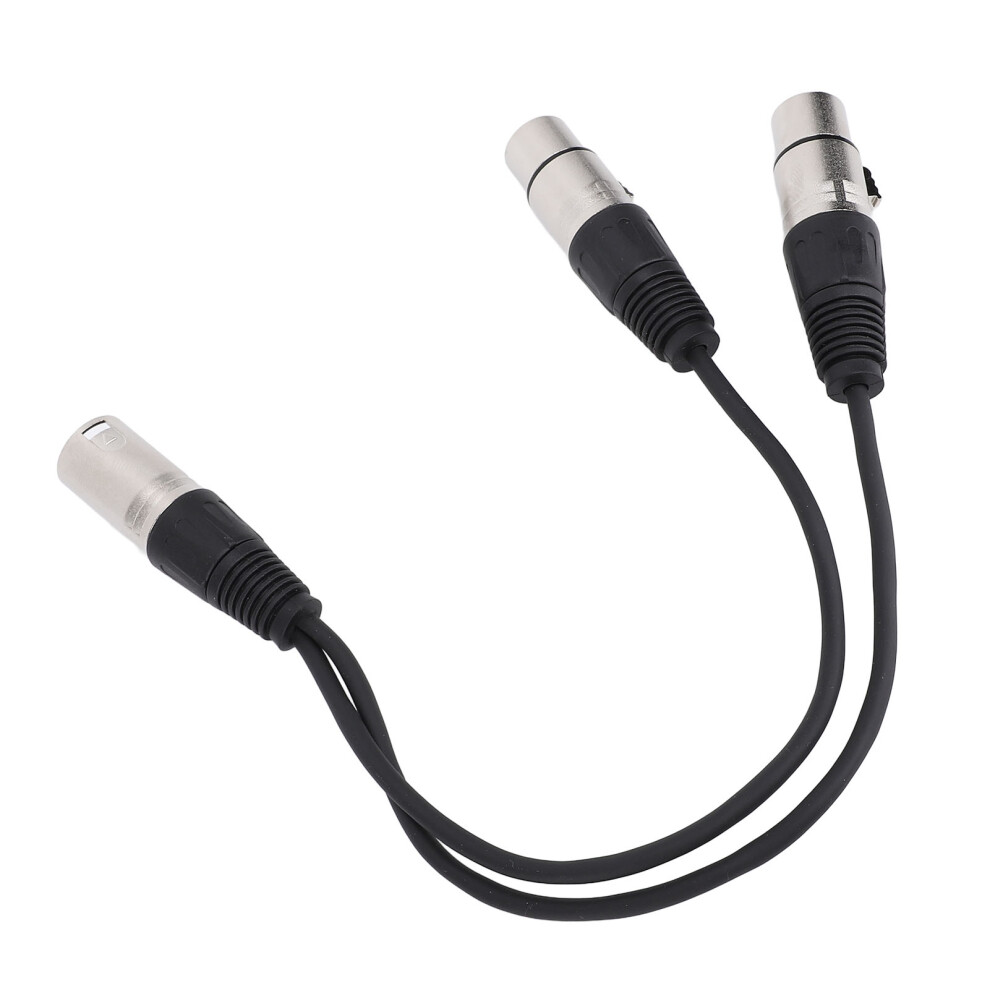 Xlr Splitter Cable 3 Pin Male To Dual Female 0.3M Microphone Adapter 9421384979699