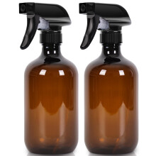 Josteve Cleaning Spray Bottles Hair Water Spray Bottle Plants Mister Sprayer Durable Trigger, Refillable, Clear Plastic 2x 500ml