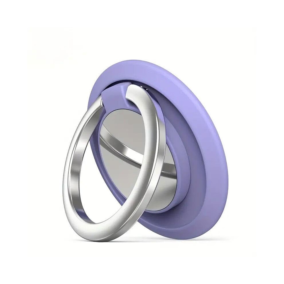 Zinc Alloy Phone Ring Holder Magnetic Kickstand With 360 Rotation Universal Grip For Smartphones Purple 9073542788171