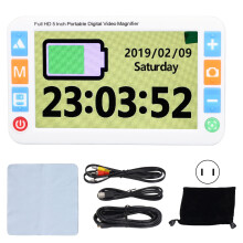 Digitale leesondersteuning met HD LCD-scherm, elektronische vergrootlens met 26 kleurmodi en fotofunctie voor mensen met een visuele beperking.