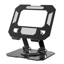 Adjustable Laptop Stand 360 Rotating Ergonomic Riser for Desk Foldable Portable Metal Holder