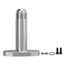 Holdbar aluminiumsolieflange til turbolader, autodel, lækagesikker afløbsadapter med O-ring til T3T4-serien, CNC-behandlet, lækker ikke, let at