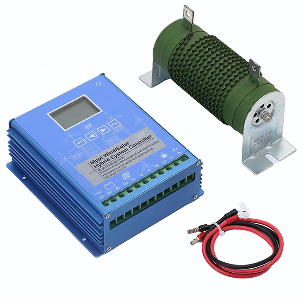 Wind Solar Hybrid Charge Controller 12V 24V Mppt 800W Wind 600W Solar Off Grid Dual Power System 9330225809876