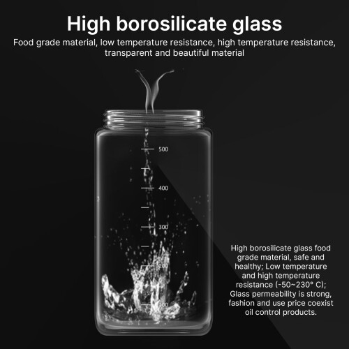 Ölspender & Sprüher für die Küche, 550 ml, Glas