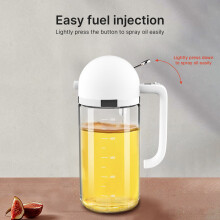2-in-1 Ölspender, 550ml, Glas & PP, ergonomisch