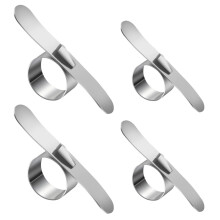 Stainless Steel Orange Peeler with Ergonomic Ring Grip, Rustproof Citrus Fruit Tool for Home and Camping