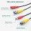 25ft Black BNC Video Power Cable for Lorex Cameras, Easy Compatibility and Secure Connection 3
