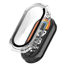 Screen Protector and Case for Mi Band 9, Transparent ScratchResistant Full Coverage Slim Fit Cover