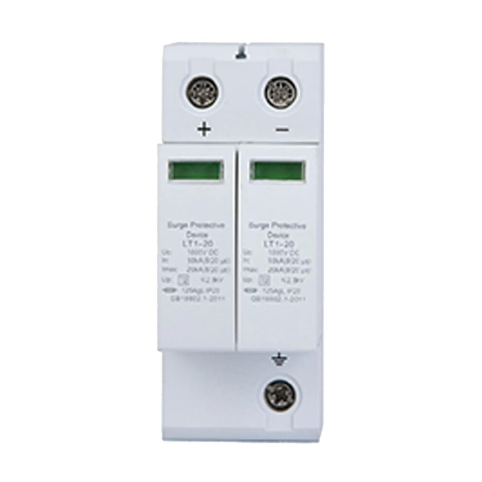1000V Dc Surge Protector 2 Pole 20Ka Photovoltaic Surge Protection Device For Solar System DinâRail 9771547599326