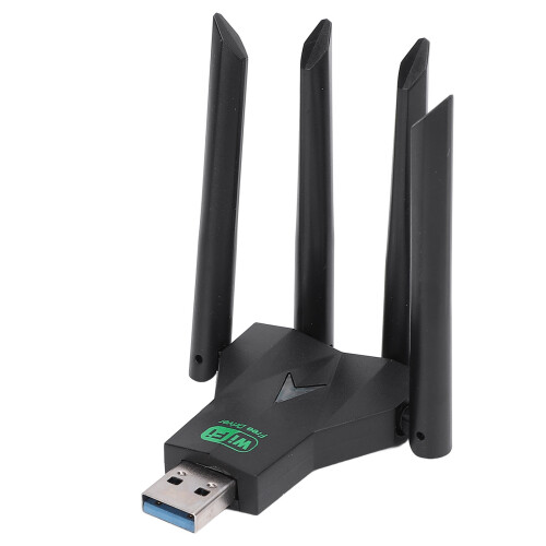 Wireless USB Adapter 1300Mbps Dual Band 4 Antennas for Windows 1