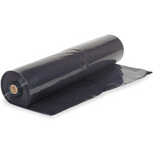 VBS - Svart Plastfolie - 10 mil - (2,5' x 100') - Svart Plast för Spraybarriär