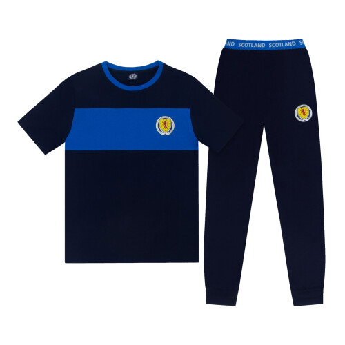 Scotland Men's Pyjamas  Loungewear Set Navy Blue Size Medium 1