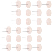 24 pièces de support pour poupée au crochet en bois de pin naturel 4 cm
