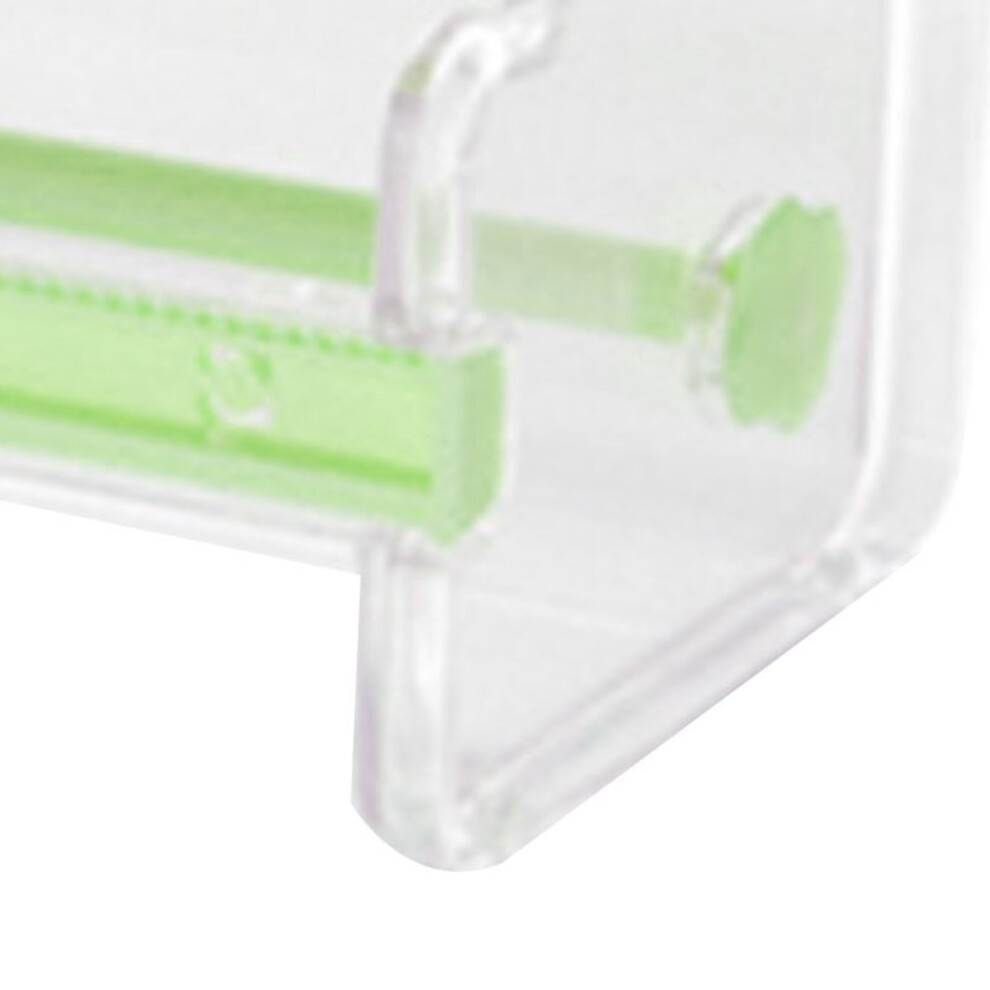 Transparent Washi Tape Dispenser Cutter With 2 Serrated Bars, Green 9321388201706