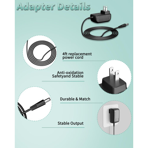 Universal AC Adapter 100240V Power Supply for Moog Etherwave Theremin Synthesizer 2