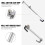 White Steering Wheel Lock with Brake Pedal Security, Universal Car AntiTheft Protection 5