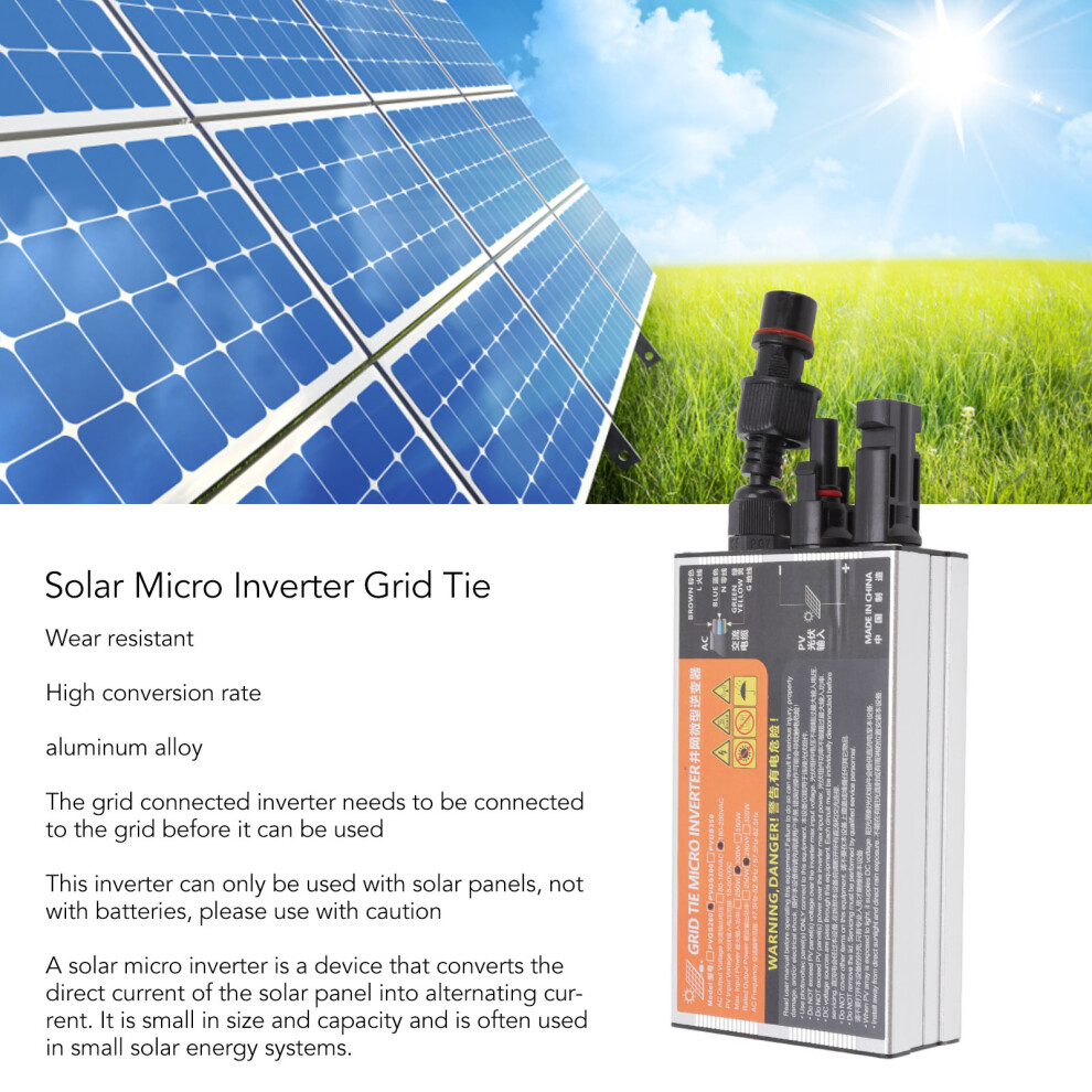 Ip55 Grid Tie Solar Inverter 300W 18-60V 7340572775894