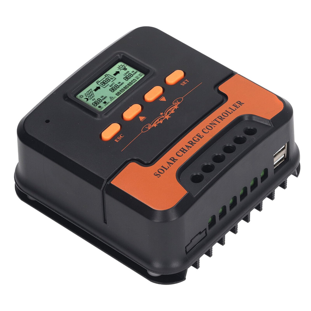 Solar Charge Controller 10A Solar Regulator 12V 24V Dual Fan Cooling For Battery Charging 9073542384311