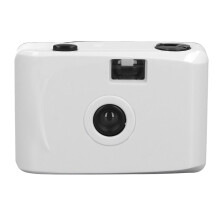 35mm Waterproof Film Camera with 28mm Lens for Snorkeling Swimming Rafting White Pink