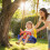 Outsunny Columpio Infantil Azul 42 x 33 x 38 cm 2