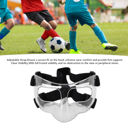 Protector nasal ajustable transparente, talla única, plástico 1