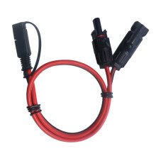 SAE Connector Cable 0.3m 12AWG 12V 48V Solar Panel Adapter Wire 2 Pin Power Plug