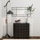 Homcom HOMCOM Window Style Vanity Mirror 110 x 50cm Hanging Wall Mirror Black 6
