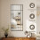 Homcom HOMCOM Window Style Vanity Mirror 110 x 50cm Hanging Wall Mirror Black 3
