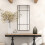Homcom HOMCOM Window Style Vanity Mirror 110 x 50cm Hanging Wall Mirror Black 7