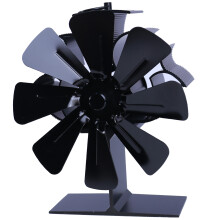 Ofenventilator für bessere Wärmeverteilung, 8 Flügel Black