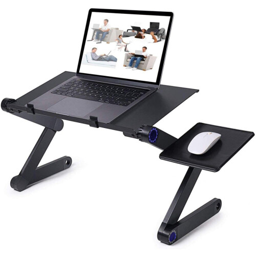 Verstellbarer Laptoptisch mit Mausmatte