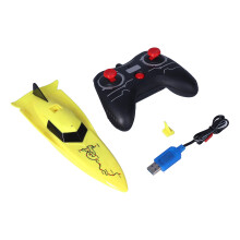 Rechargeable RC Watercraft With360Rotating And Low Battery Indicator Alert, Powerful Twin Motor Remote Control Boat For Outdoor Pool Play And