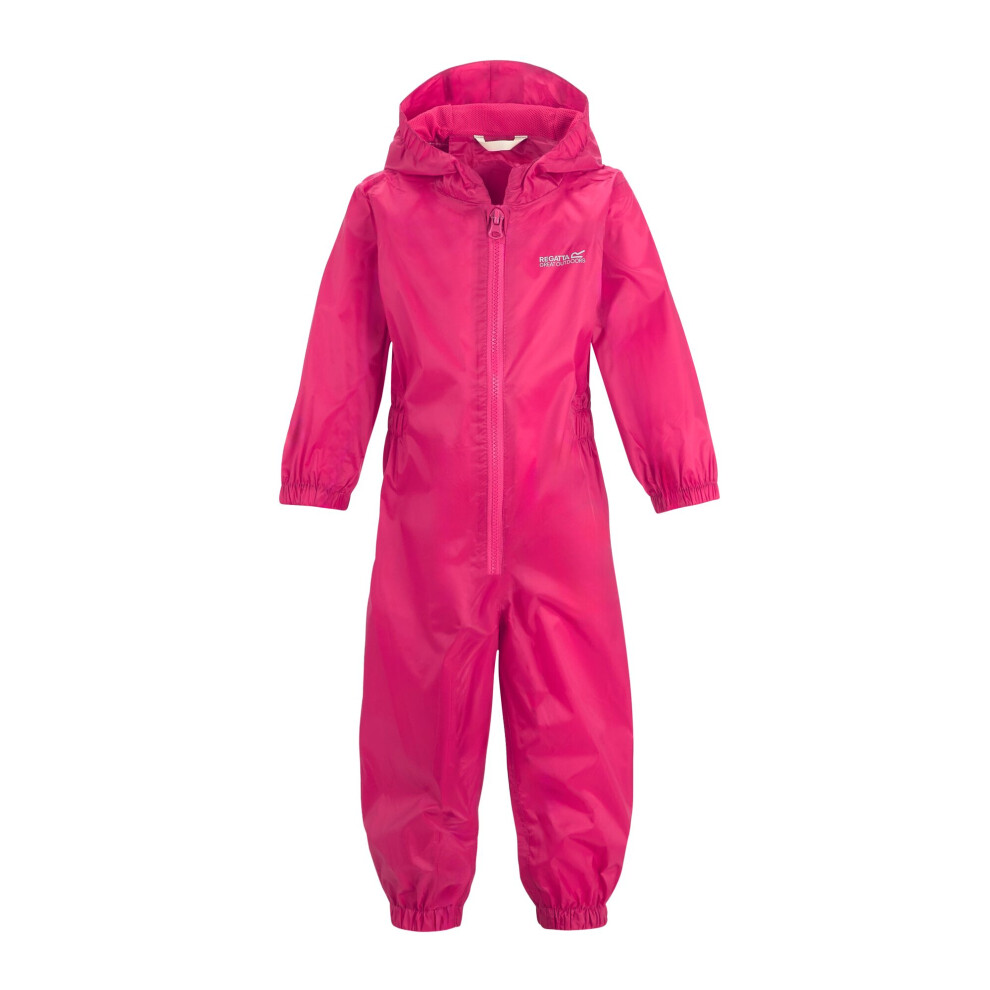 Regatta (2-3 Years, Jem Pink) Childrens/Kids Waterproof Puddle Suit