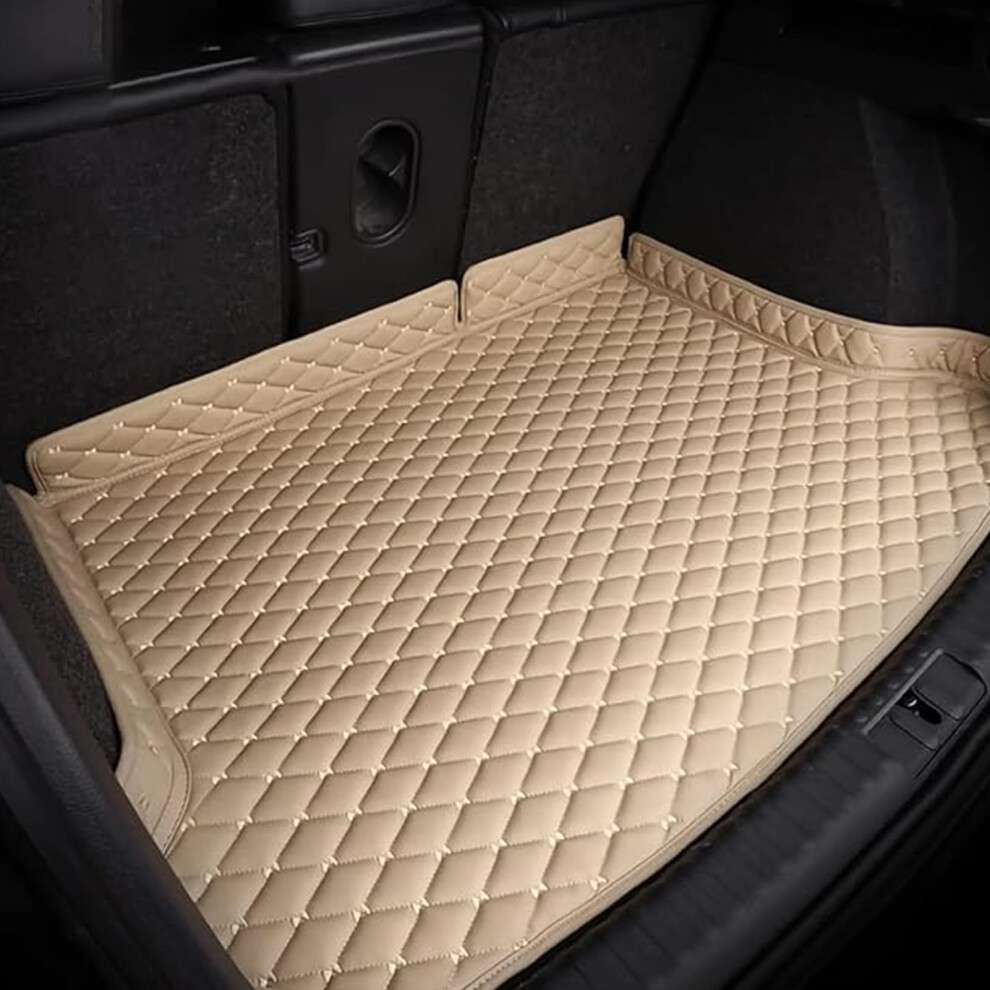 Trunk Mat Pu Leather Waterproof Cargo Liner Durable Boot Protector For Acura Rdx 2019 2020 Beige 9455672292504