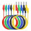 Banana Plug to Alligator Clips Test Leads 5 Color Soft Flexible Electrical Wire Cables for Multimeter Electrical Testing 1