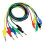 Banana Plug to Alligator Clips Test Leads 5 Color Soft Flexible Electrical Wire Cables for Multimeter Electrical Testing 3