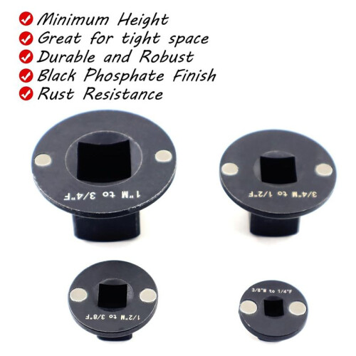 4PCS Low Profile Impact Socket Adapter Set. Drive Ratchet Adapter Set 2