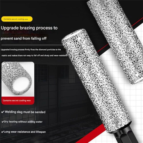 5PCS Dry Diamond Milling Drill Bits Enlarging Hole Dry Drilling Core Bit 6/8/10/12mm  Grinding Drilling Tool 2