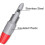 8PC Wire Piercing Probe Insulation Piercing Clip Wire Piercing Tool for Multimeter Voltage Voltmeter Testing 4mm 4